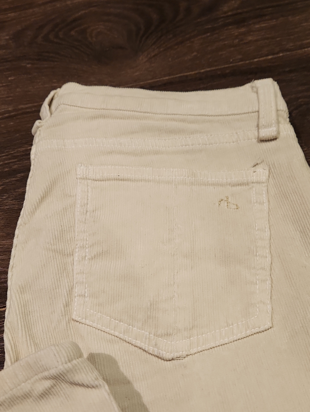 ❤️ RAG & BONE SKINNY CORDUROY PANTS / JEANS, PFD (NATURAL ECRU), 2 (26) - Picture 10 of 10